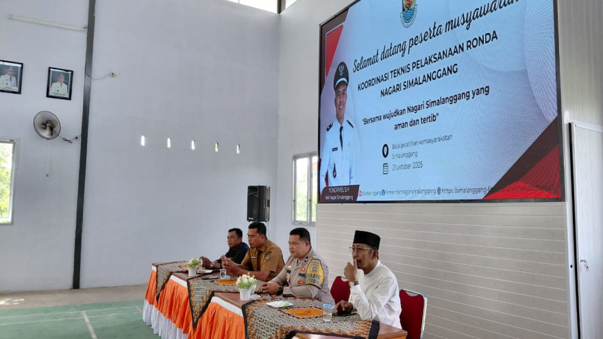 Koordinasi Teknis Pelaksanaan Ronda Nagari Simalanggang